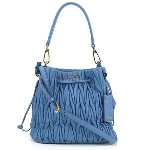 Miu Miu MIU Outlet Handbag MI100593 5BE004 2-Way Matelasse Women's Blue